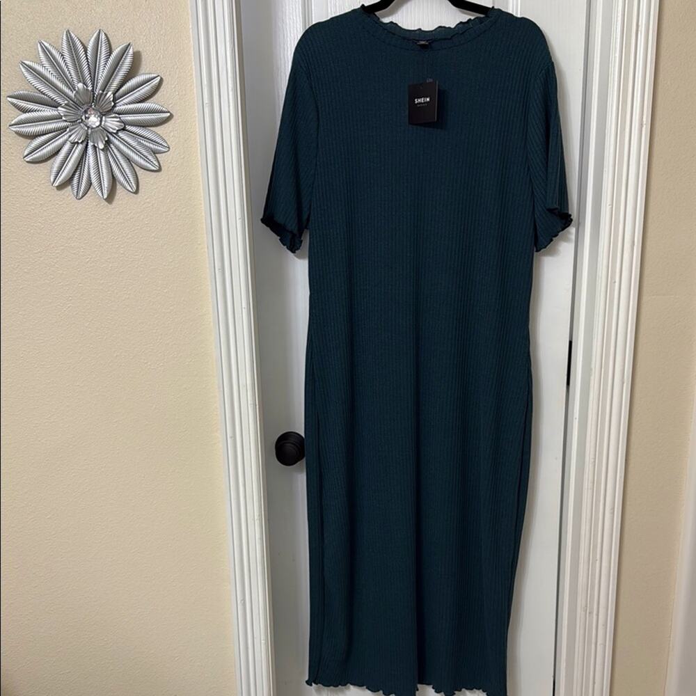 Shein curve green sweater dress size 4 XL